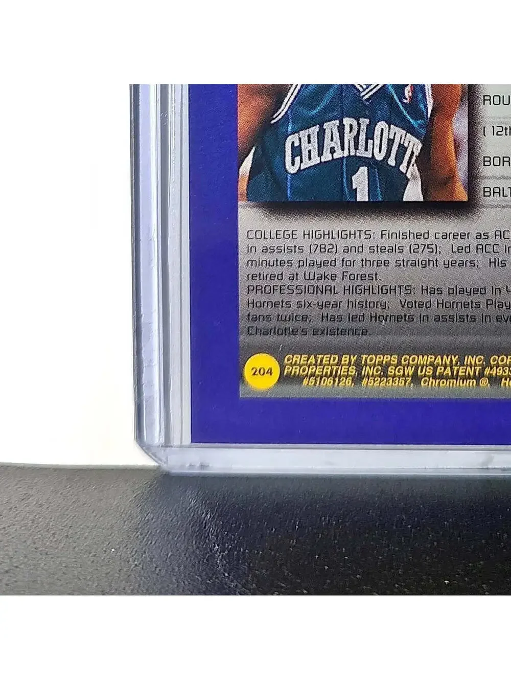 Muggsy Bogues 1994-95 Topps Finest #204 Collegiate Best